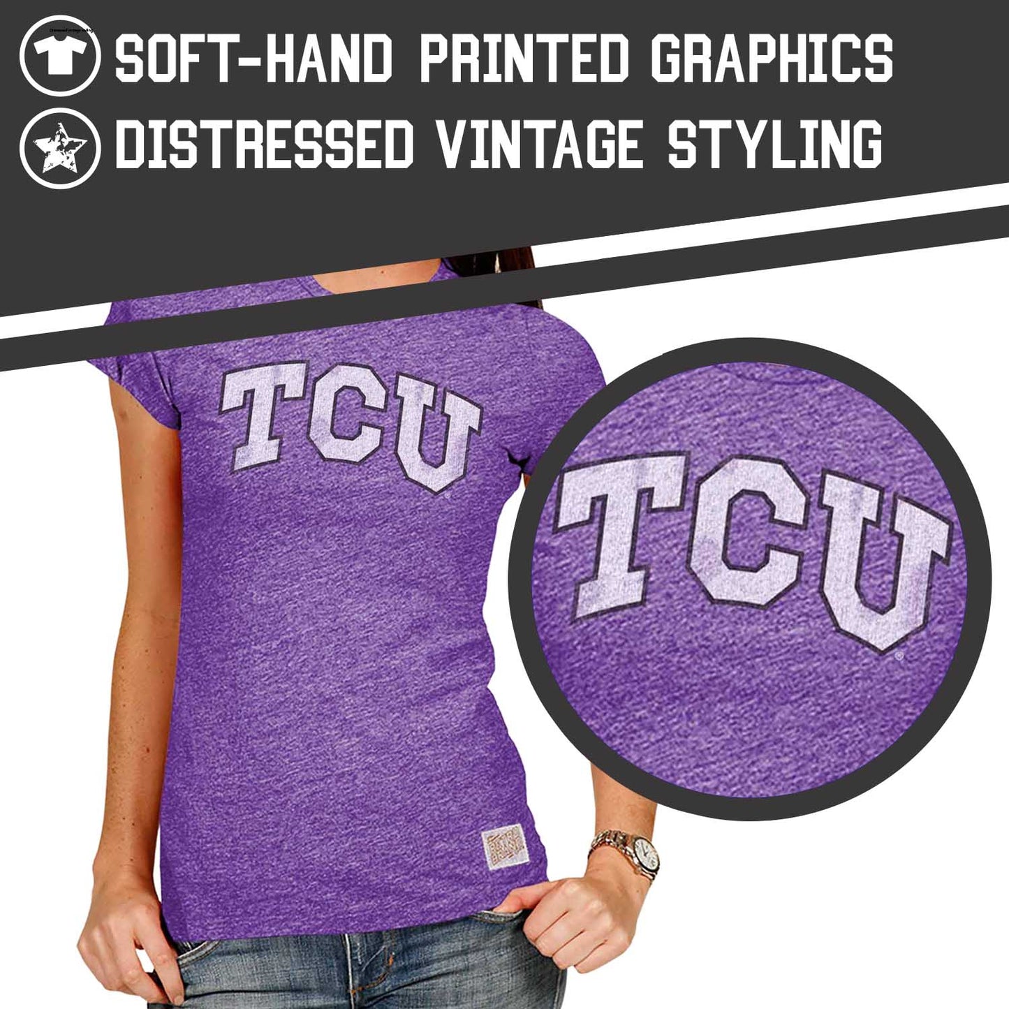 TCU Horned Frogs University Women's T-Shirt  - Purple