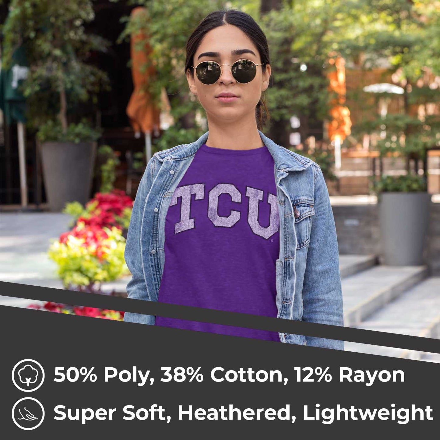 TCU Horned Frogs University Women's T-Shirt  - Purple