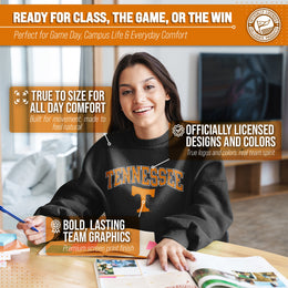 Tennessee Volunteers Adult Arch & Logo Soft Style Gameday Crewneck Sweatshirt - Black