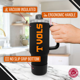 Tennessee Volunteers College & University 40 oz Travel Tumbler With Handle - Black