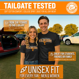 Tennessee Volunteers NCAA Adult Unisex Starting Fresh T-Shirt - Black Heather