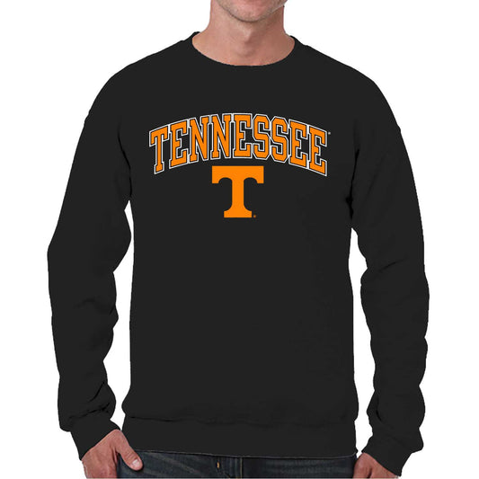 Tennessee Volunteers Adult Arch & Logo Soft Style Gameday Crewneck Sweatshirt - Black