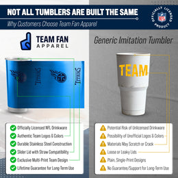 Tennessee Titans NFL 20oz Gameday Stainless Steel Tumbler - Blue