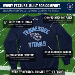 Tennessee Titans NFL Adult Gameday Football Crewneck Sweatshirt - Navy