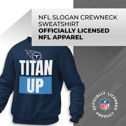 Tennessee Titans NFL Adult Slogan Crewneck Sweatshirt - Navy
