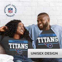 Tennessee Titans NFL Adult Charcoal Long Sleeve T Shirt - Charcoal