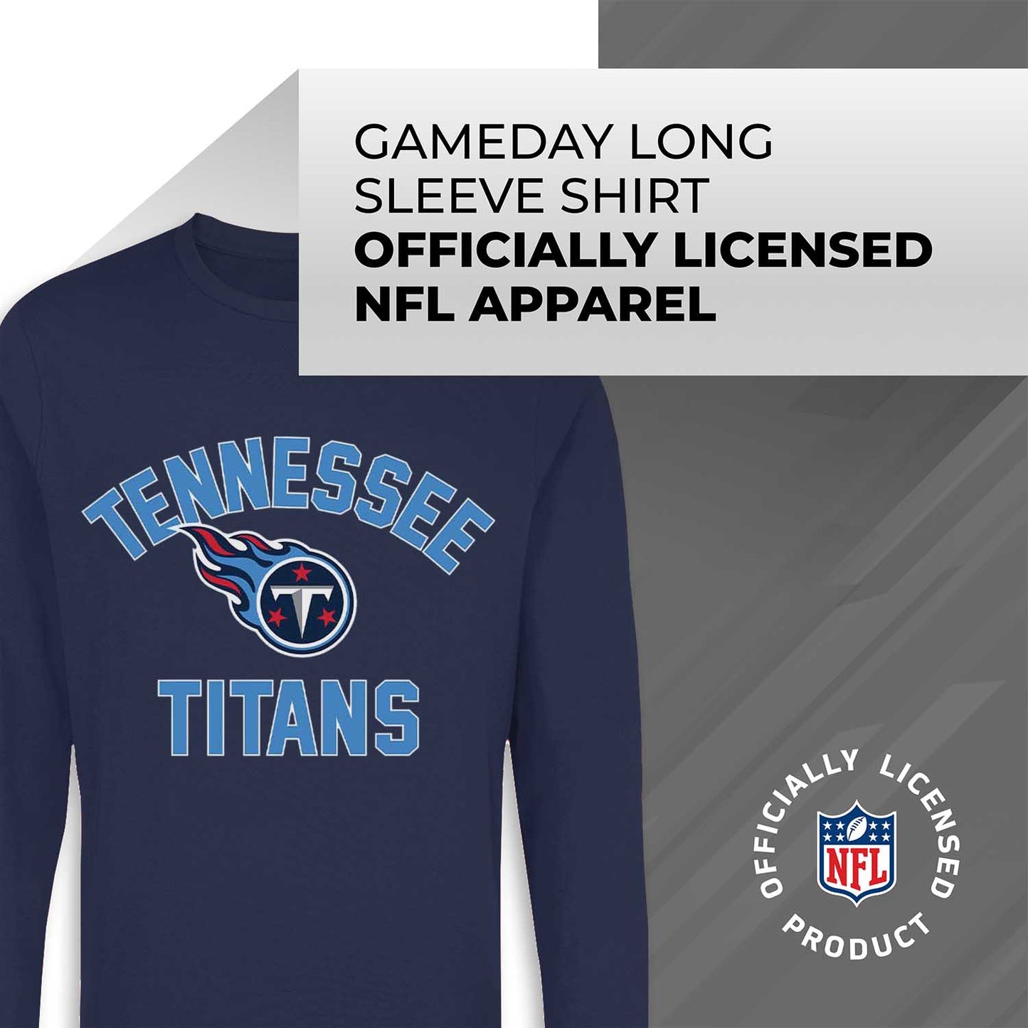 Tennessee Titans NFL Gameday Adult Long Sleeve Shirt - Navy