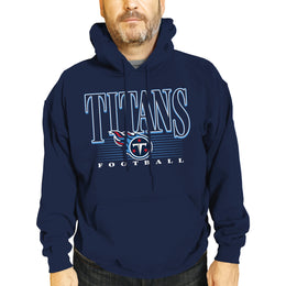 Tennessee Titans NFL Adult Unisex Overtime Blueprint Soft Fleece Hooded Sweatshirt - Navy