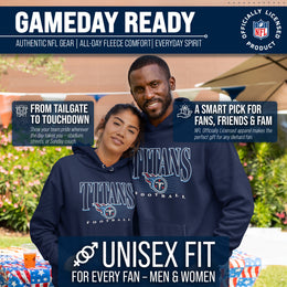 Tennessee Titans NFL Adult Unisex Overtime Blueprint Soft Fleece Hooded Sweatshirt - Navy