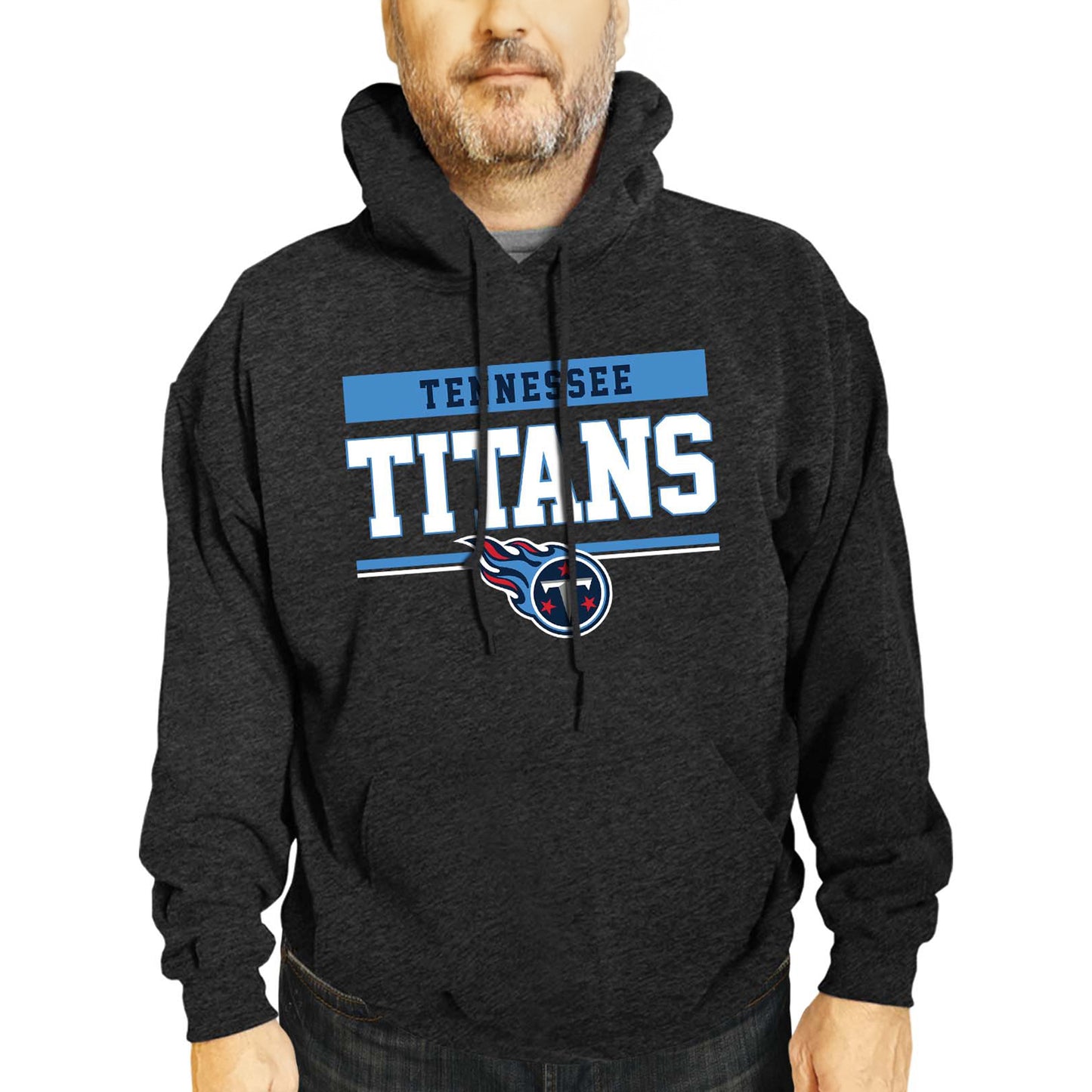 Tennessee Titans NFL Adult Gameday Charcoal Hooded Sweatshirt - Charcoal