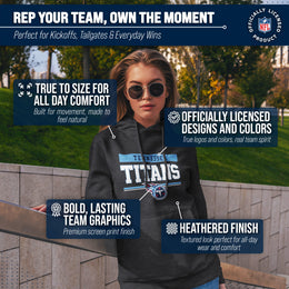Tennessee Titans NFL Adult Gameday Charcoal Hooded Sweatshirt - Charcoal