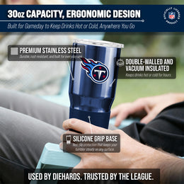 Tennessee Titans NFL 30oz Gameday Stainless Steel Tumbler - Navy