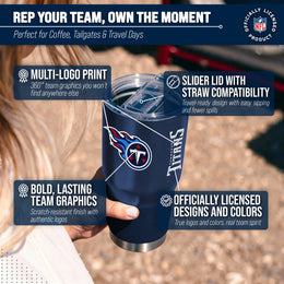 Tennessee Titans NFL 30oz Gameday Stainless Steel Tumbler - Navy