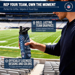 Tennessee Titans NFL 34Oz Native Quencher Water Bottle - Navy
