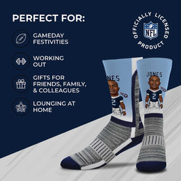 Tennessee Titans FBF NFL Adult V Curve MVP Player Crew Socks - Light Blue