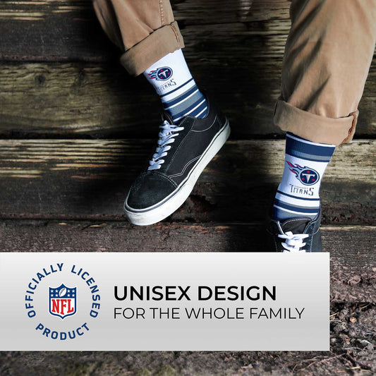 Tennessee Titans NFL Adult Striped Dress Socks - Navy