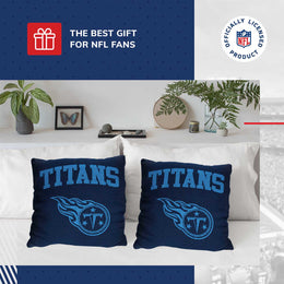 Tennessee Titans NFL Decorative Football Throw Pillow - Navy