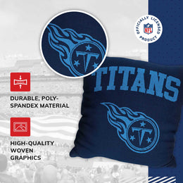 Tennessee Titans NFL Decorative Football Throw Pillow - Navy