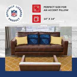 Tennessee Titans NFL Decorative Football Throw Pillow - Navy