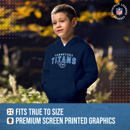 Tennessee Titans NFL Youth Starting Fresh Hoodie- Pro Football Sweatshirt for Boys and Girls - Navy