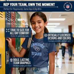Tennessee Titans NFL Youth Gameday Football T-Shirt - Navy