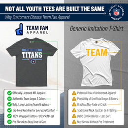 Tennessee Titans NFL Youth Short Sleeve Charcoal T Shirt - Charcoal