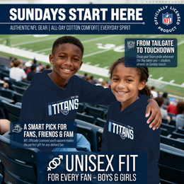 Tennessee Titans NFL Youth Modern Endzone Football Fleece Hooded Sweatshirt - Navy