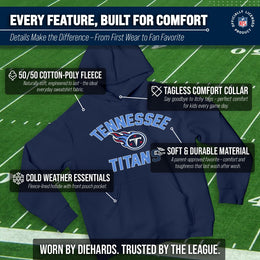 Tennessee Titans NFL Youth Gameday Hooded Sweatshirt - Navy