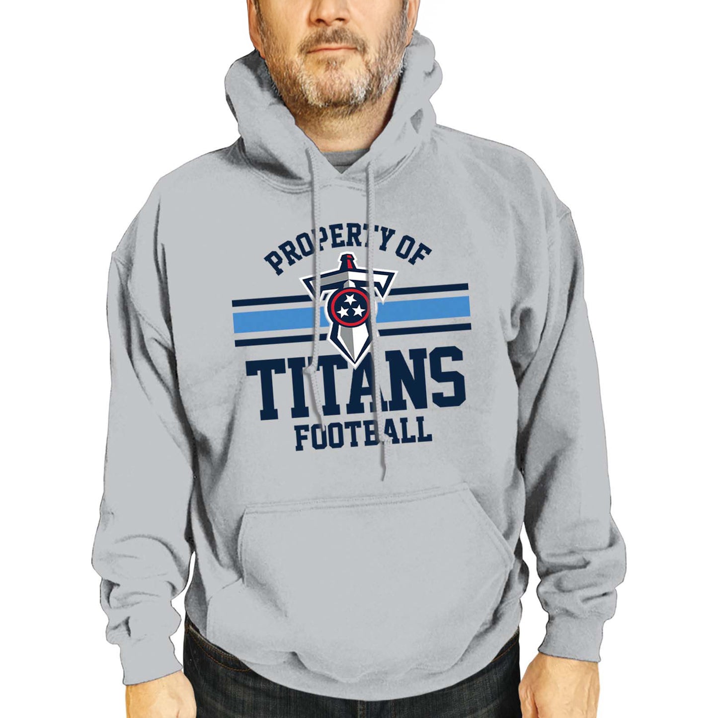 Tennessee Titans NFL Adult Property Of Hooded Sweatshirt - Sport Gray