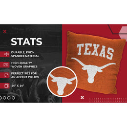 Texas Longhorns NCAA Decorative Pillow - Texas Orange