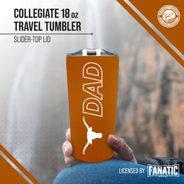 Texas Longhorns NCAA Stainless Steel Travel Tumbler for Dad - Texas Orange