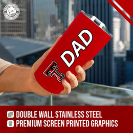Texas Tech Red Raiders NCAA Stainless Steel Travel Tumbler for Dad - Red