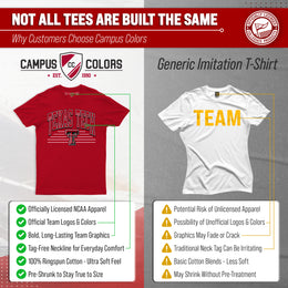 Texas Tech Red Raiders NCAA Adult Unisex Overtime Classics T-Shirt - Red