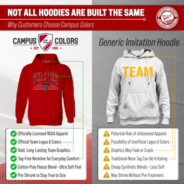 Texas Tech Red Raiders NCAA Adult Unisex Overtime Classics Hooded Fleece Sweatshirt - Red