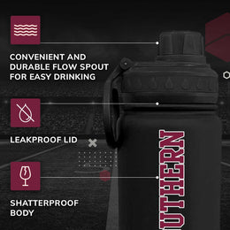 Texas Southern University NCAA Stainless Steel Water Bottle - Black