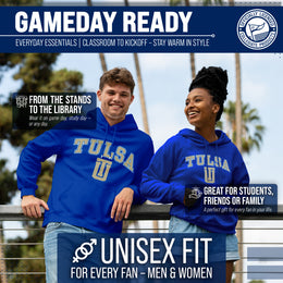 Tulsa Golden Hurricane Adult Arch & Logo Soft Style Gameday Hooded Sweatshirt - Royal
