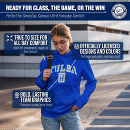 Tulsa Golden Hurricane Adult Arch & Logo Soft Style Gameday Hooded Sweatshirt - Royal