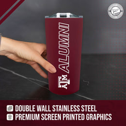 Texas A&M Aggies Collegiate Stainless Steel Travel Tumbler for Alumni - Maroon