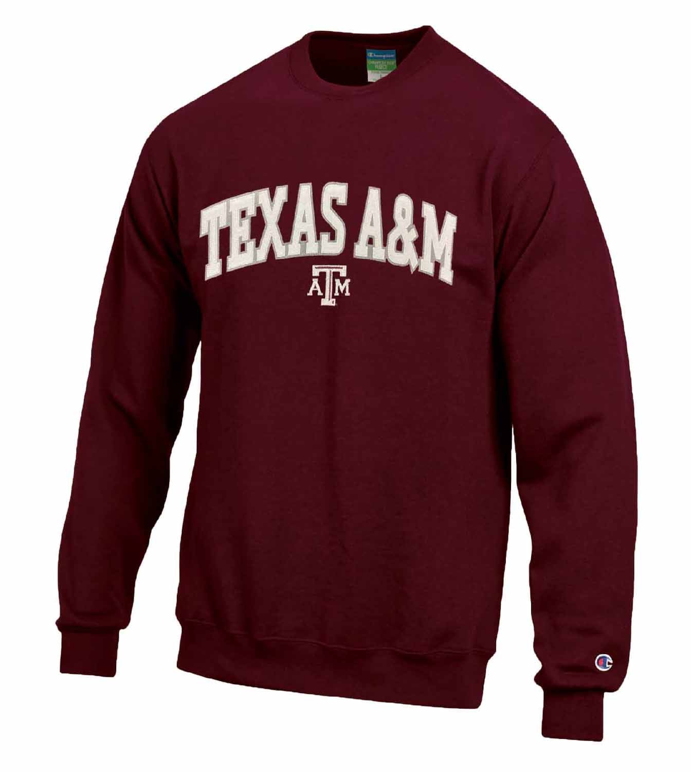 Texas A&M Aggies Adult Tackle Twill Crewneck - Maroon