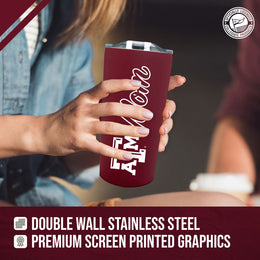 Texas A&M Aggies NCAA Stainless Steel Travel Tumbler for Mom - Maroon