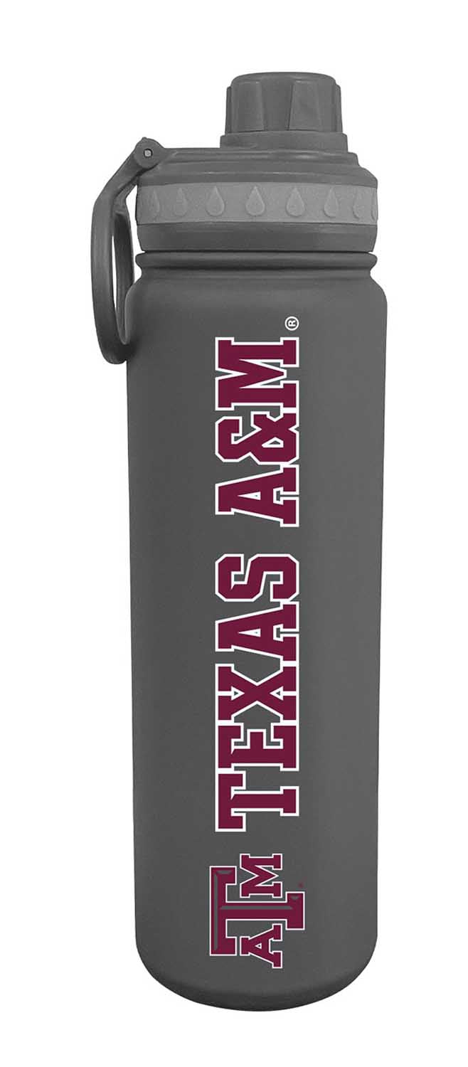 Texas A&M Aggies NCAA Stainless Steel Water Bottle - Sport Gray