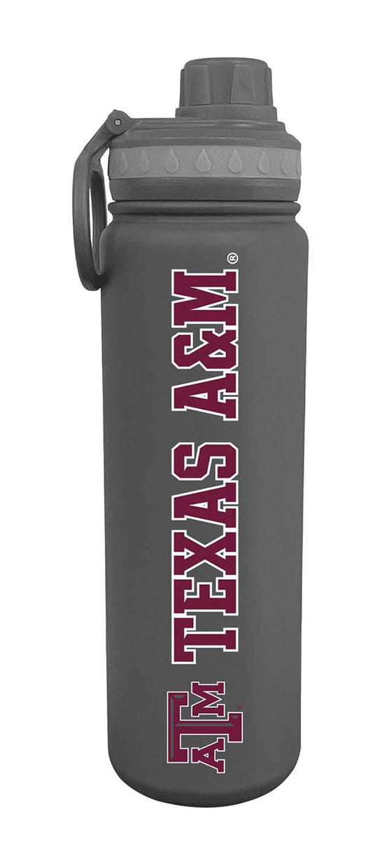 Texas A&M Aggies NCAA Stainless Steel Water Bottle - Sport Gray