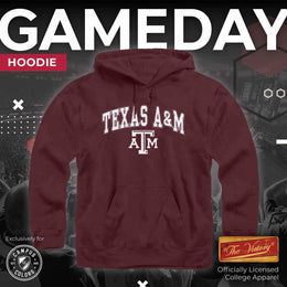 Texas A&M Aggies Adult Arch & Logo Soft Style Gameday Hooded Sweatshirt - Maroon
