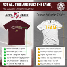 Texas State Bobcats NCAA Adult Gameday Cotton T-Shirt - Maroon