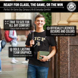Central Florida Knights NCAA Adult Gameday Cotton T-Shirt - Black
