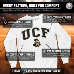 Central Florida Knights Adult Arch & Logo Soft Style Gameday Crewneck Sweatshirt - White
