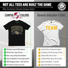 Central Florida Knights NCAA Adult Unisex Overtime Classics T-Shirt - Black