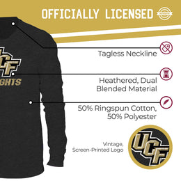 Central Florida Knights NCAA MVP Adult Long-Sleeve Shirt - Black