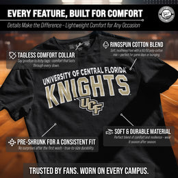 Central Florida Knights NCAA Adult Unisex Starting Fresh T-Shirt - Black Heather