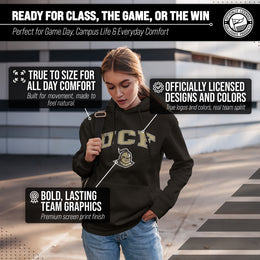 Central Florida Knights Adult Arch & Logo Soft Style Gameday Hooded Sweatshirt - Black
